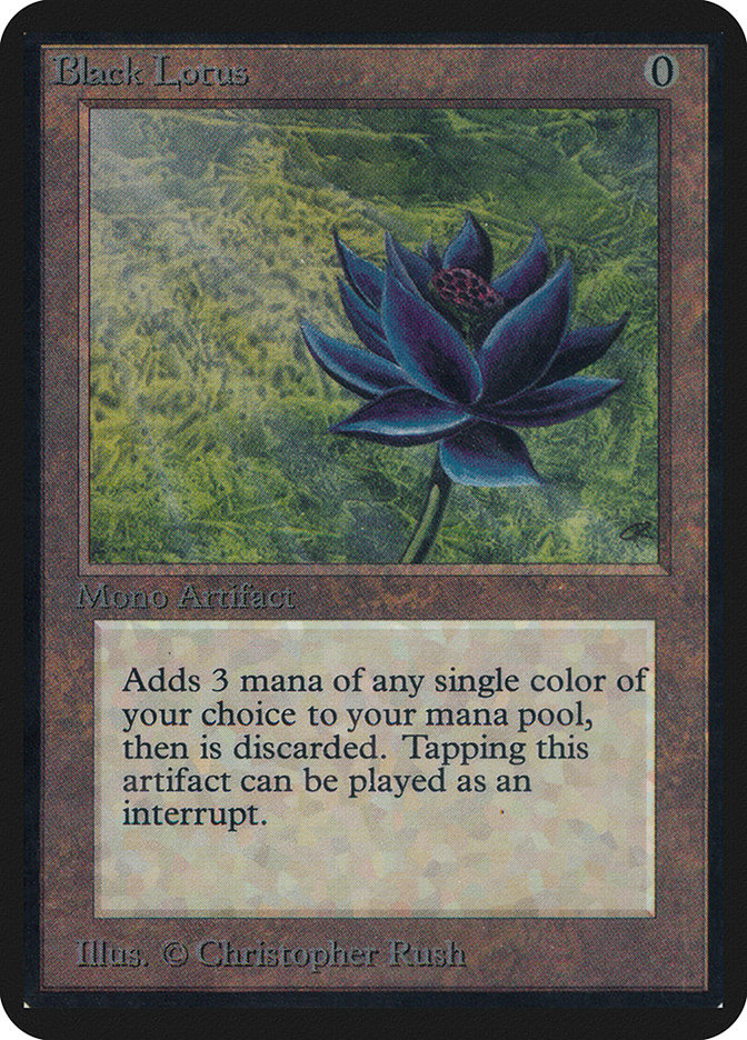 Black Lotus - la carta jugable mas cara